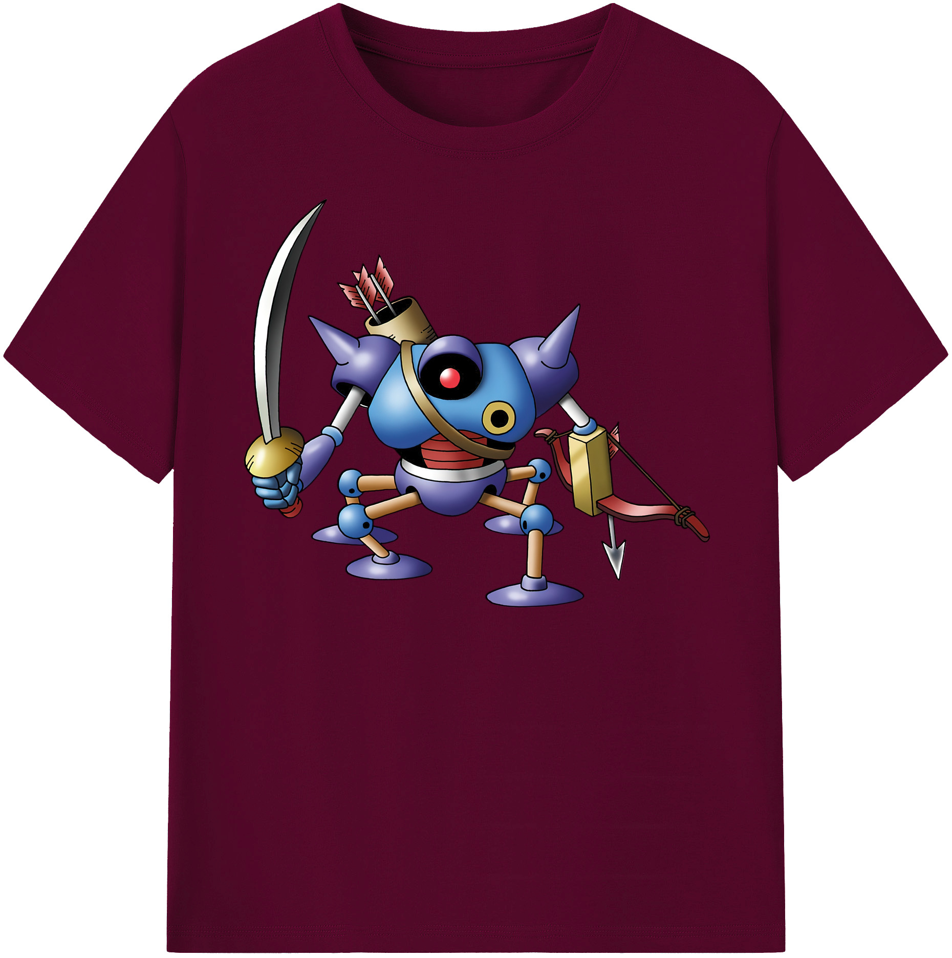 （画像用） ドラゴンクエスト Doragon Kuesuto Dragon Quest レディースカジュアルプリントTシャツ（綿100％）
